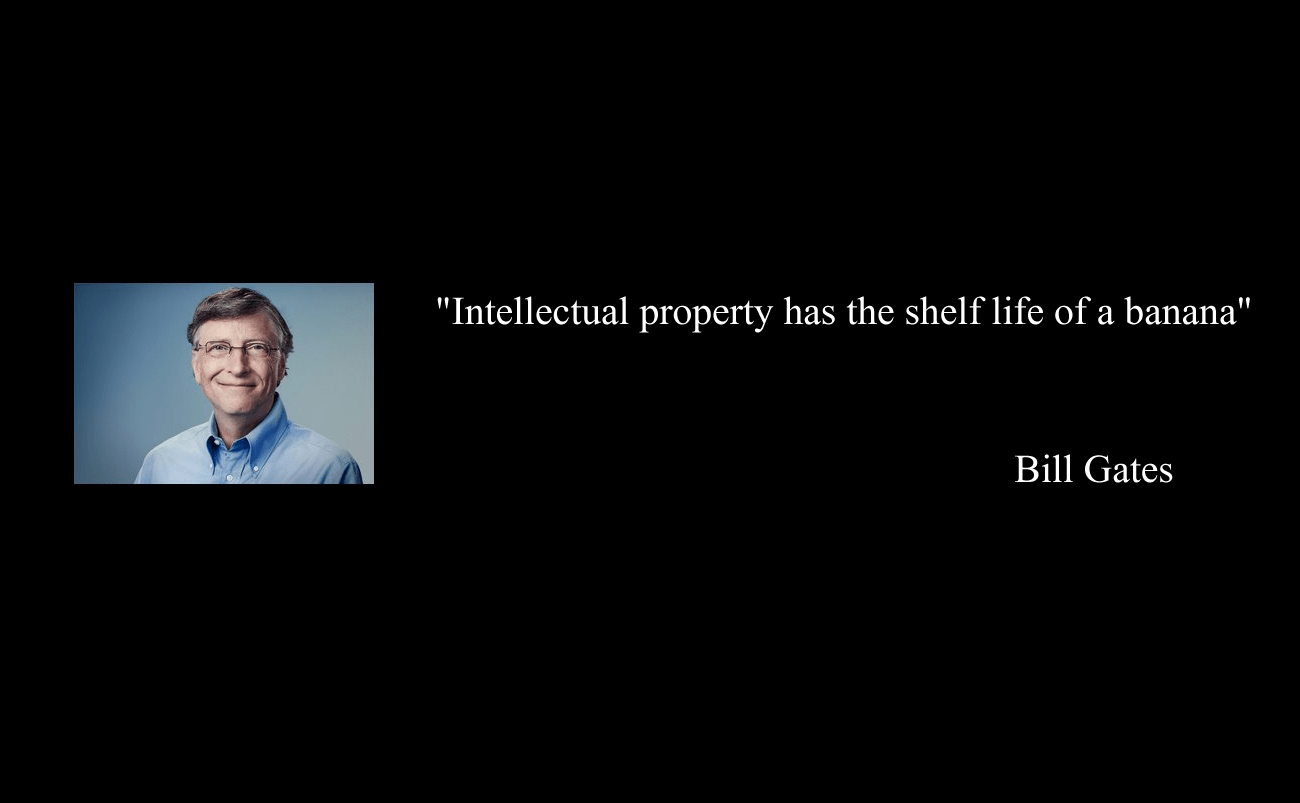 Cita de Bill Gates sobre la propiedad intelectual
