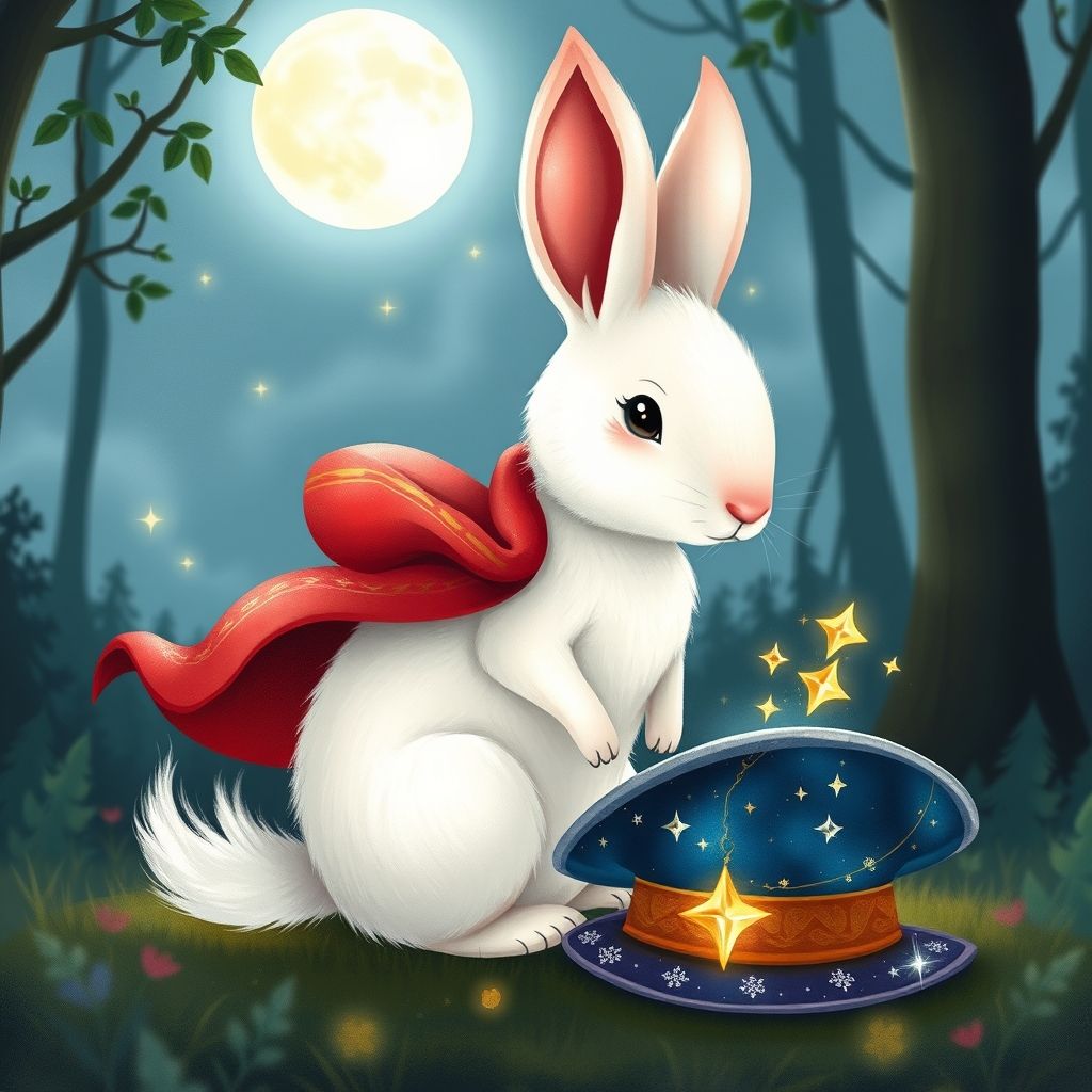 El conejo y el sombrero de estrellas