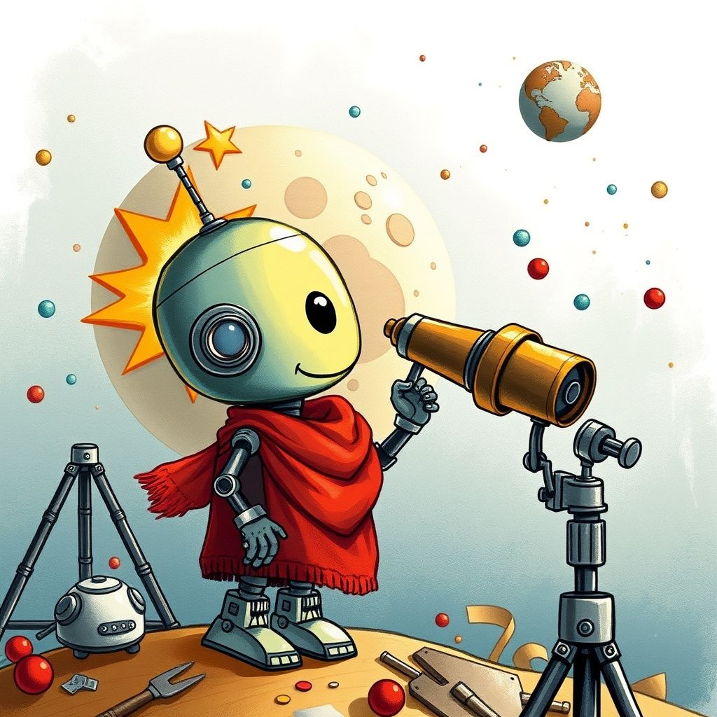 El pequeño robot y la estrella perdida