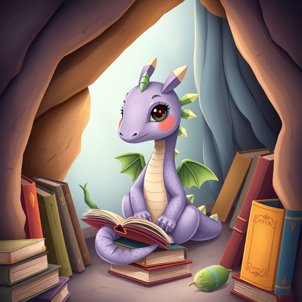 El pequeño dragón y la nieve de dulce