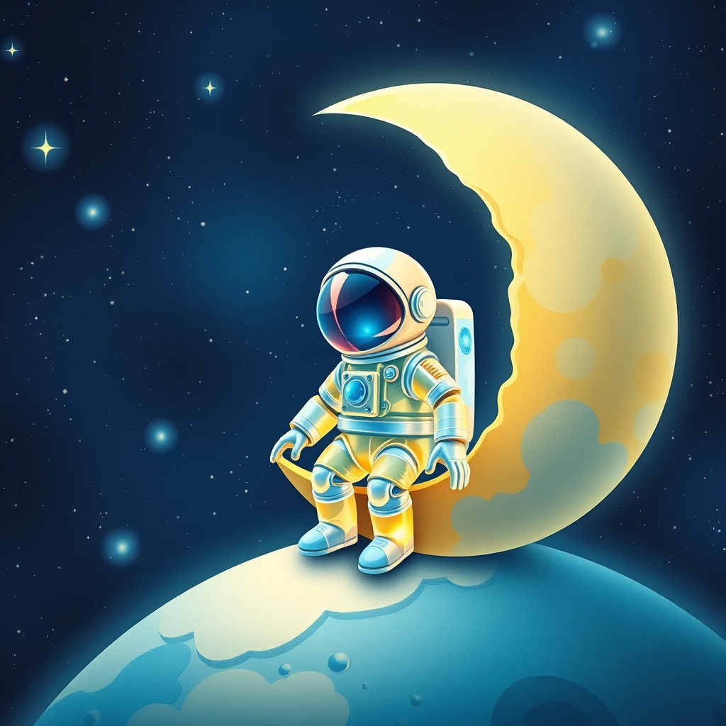 El pequeño astronauta de cristal