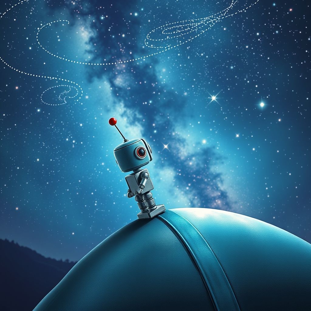 Portada de El pequeño robot que quería tocar una estrella
