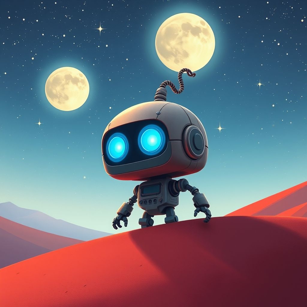 Portada de El pequeño robot que quería alcanzar las estrellas