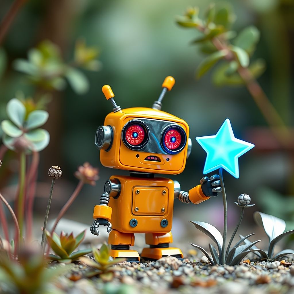 El pequeño robot y la estrella perdida