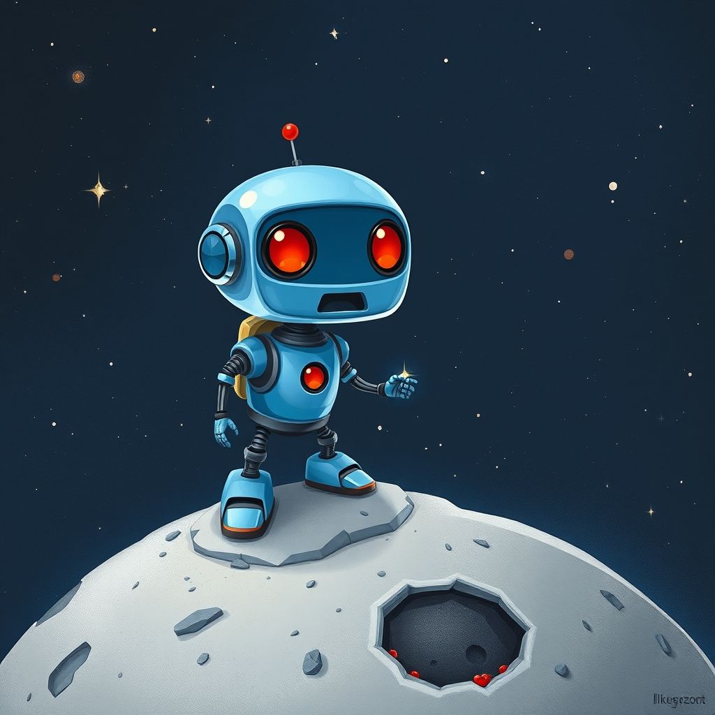 Portada de El pequeño robot y el jardín de las estrellas