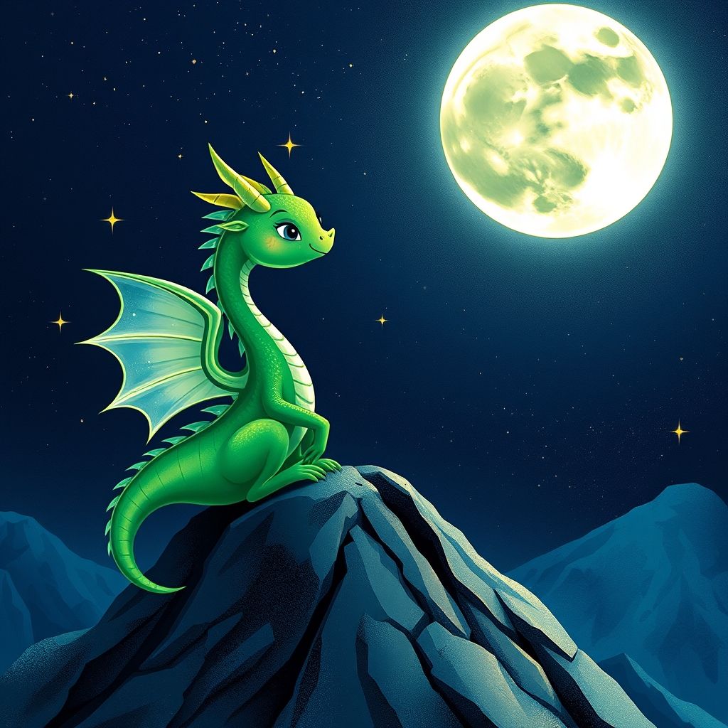 Portada de El pequeño dragón que quería tocar la Luna