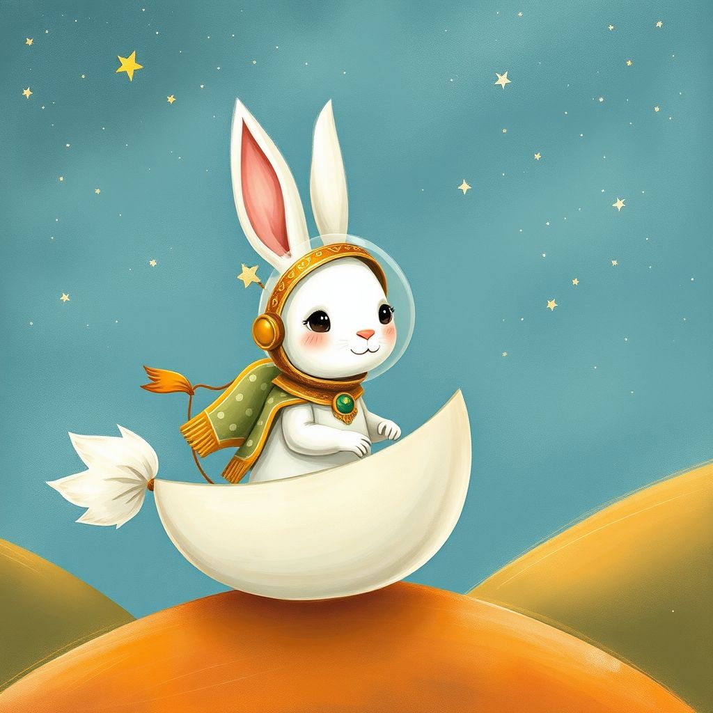 Portada de El pequeño conejo y la estrella de caramelo