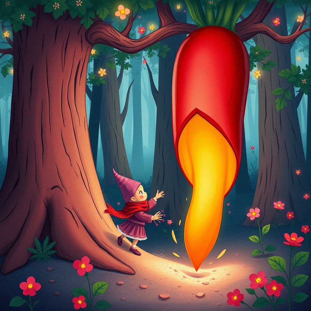 Lila y la zanahoria gigante
