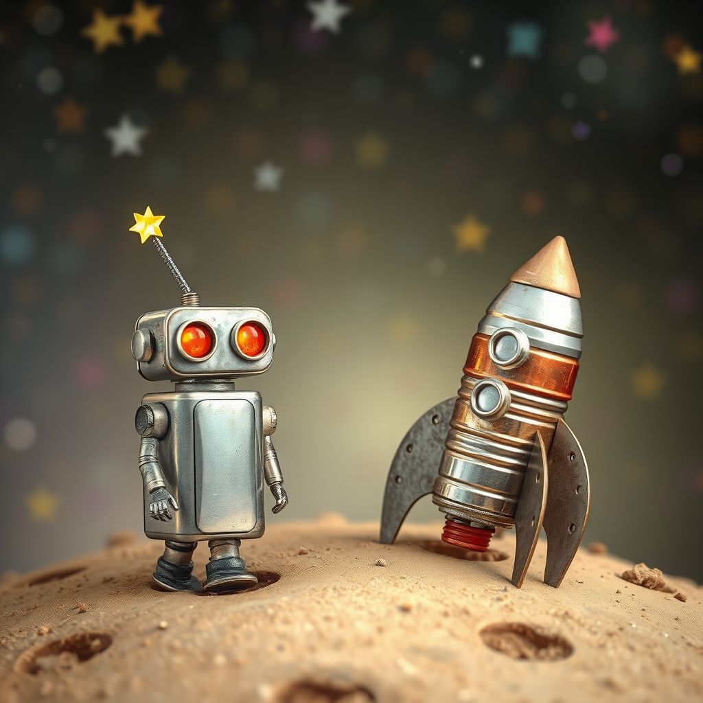 Portada de El pequeño robot y el secreto de la Luna