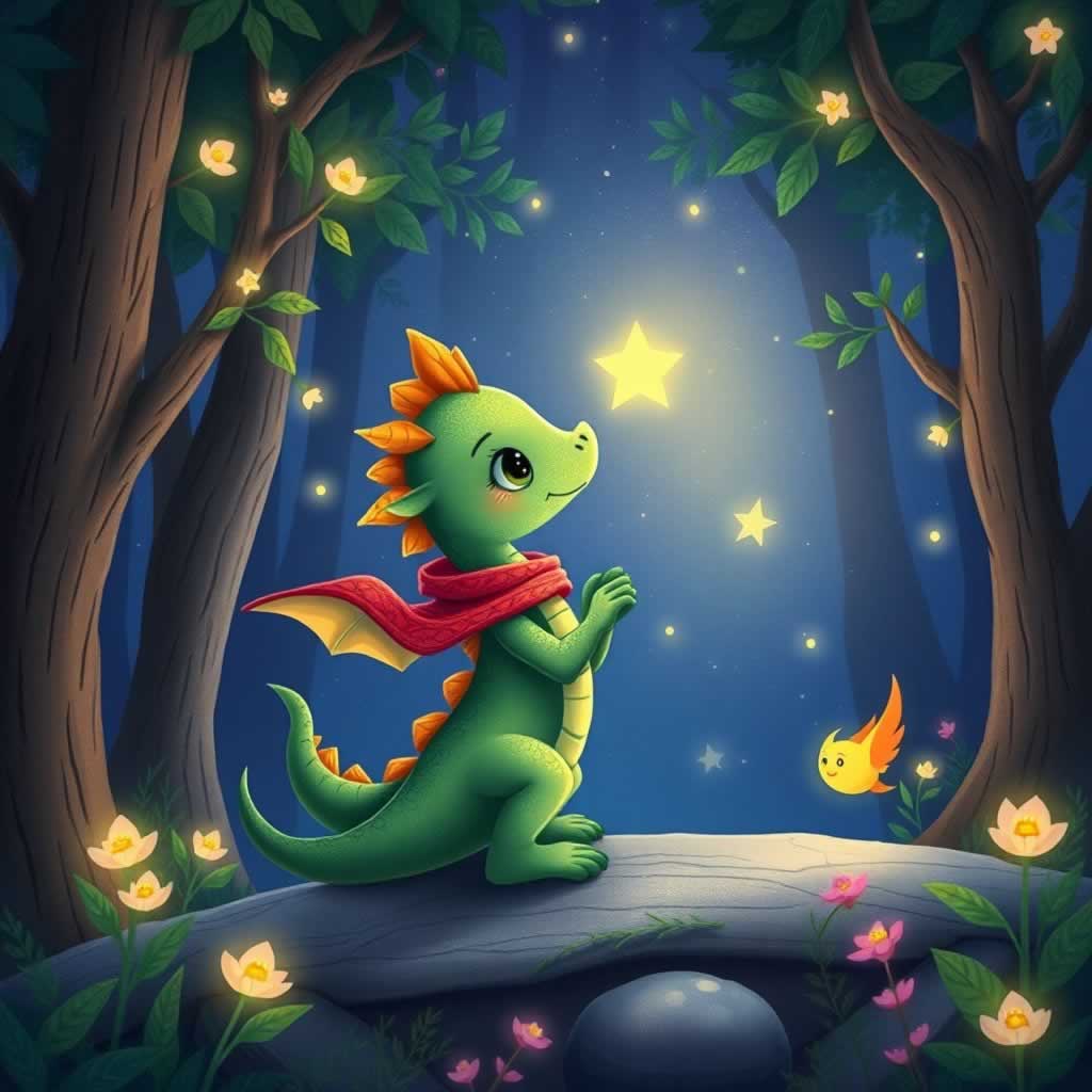 Portada de El pequeño dragón y la estrella perdida