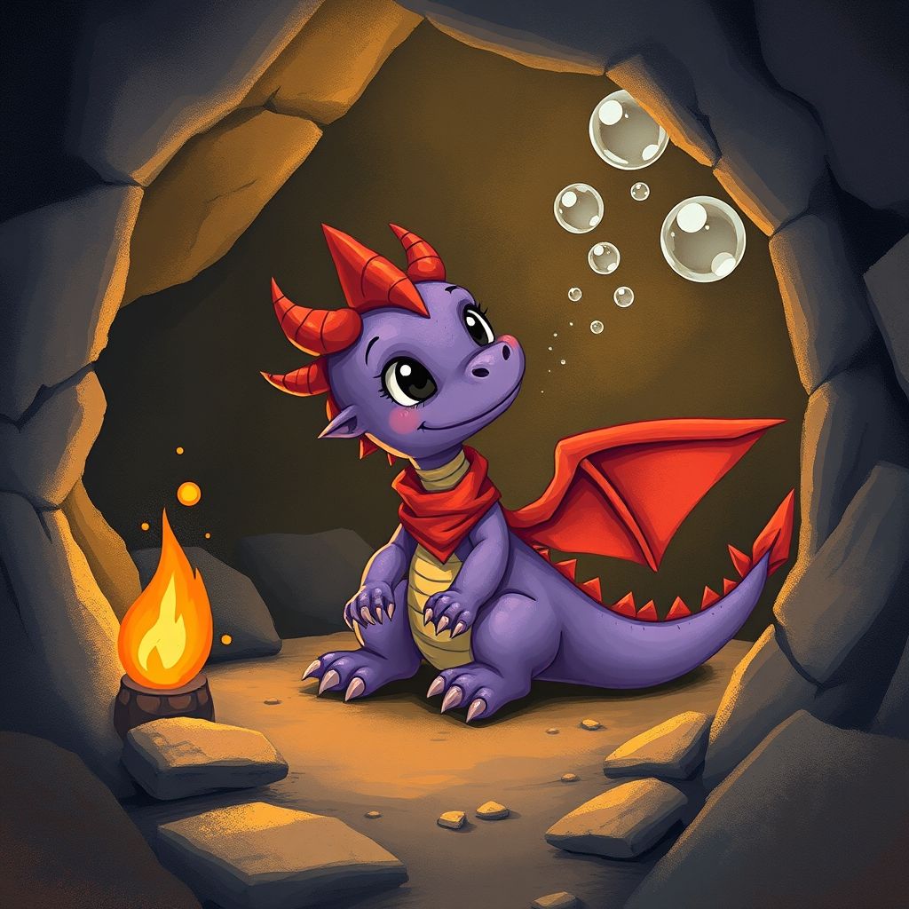 Portada de El pequeño dragón y la chispa perdida