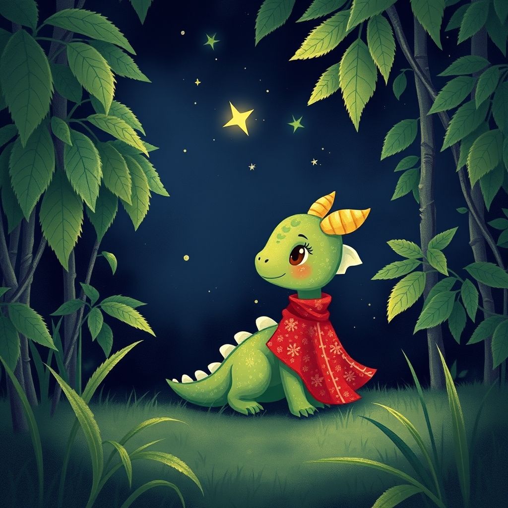 Portada de El pequeño dragón y la estrella perdida