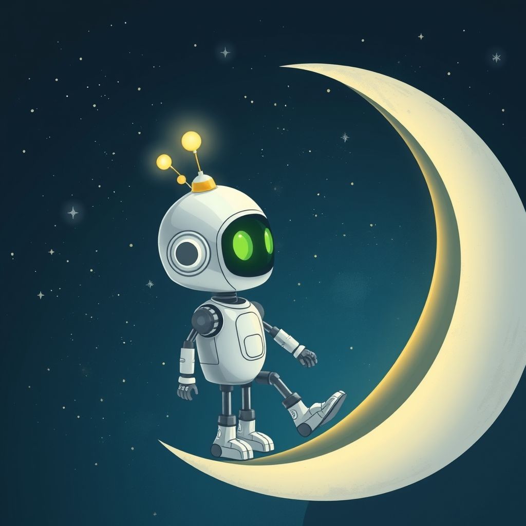 Portada de El pequeño robot que quería tocar las estrellas