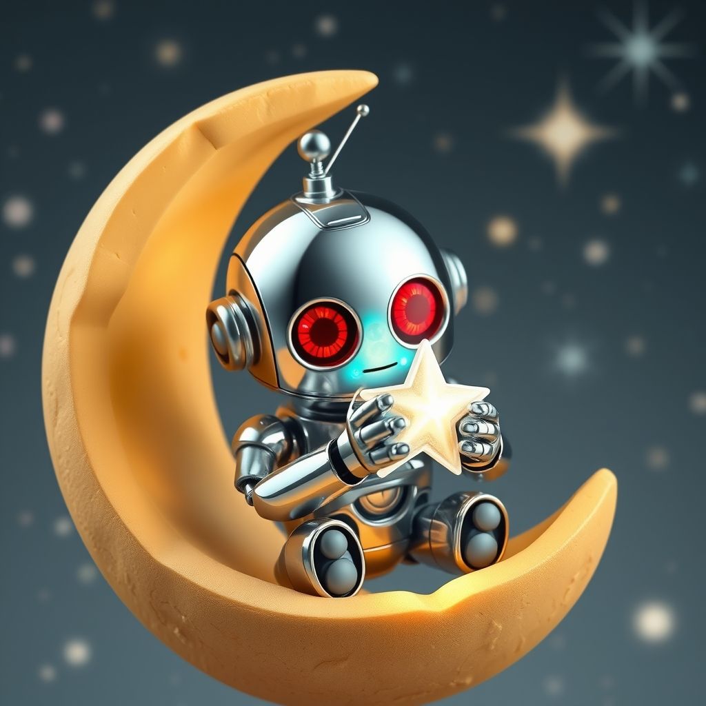 El pequeño robot y el secreto de la luna