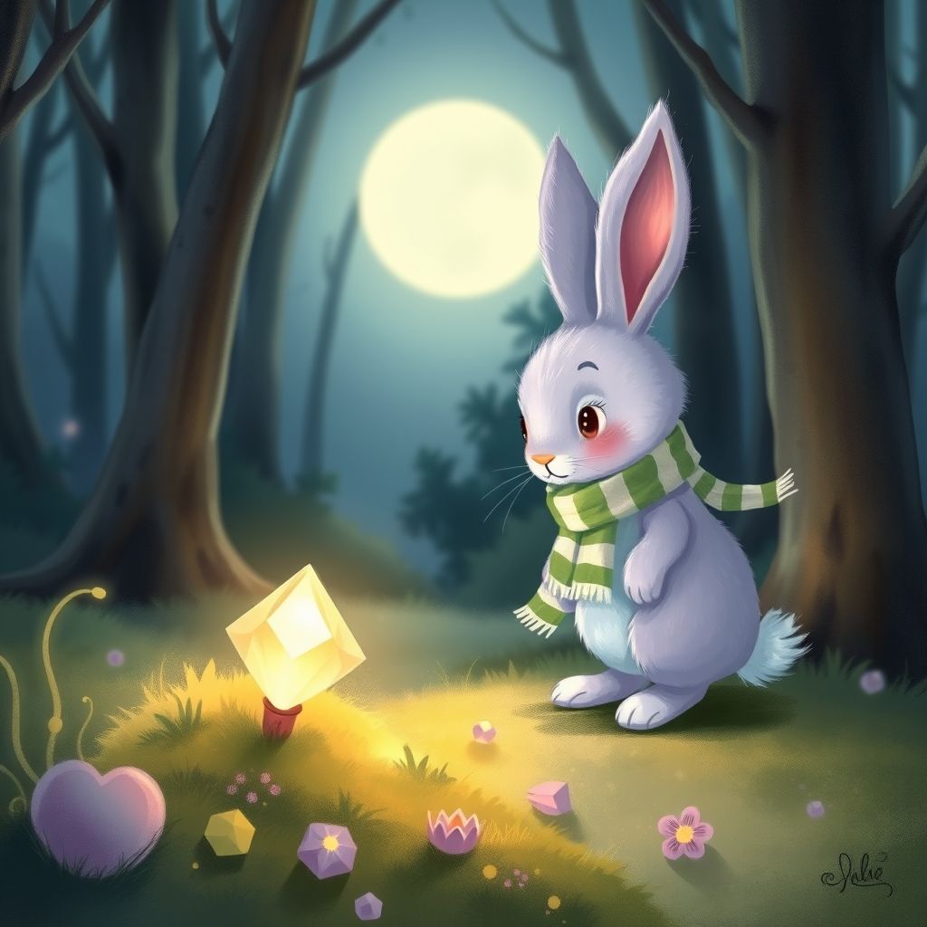 El conejo de cristal y el jardín de las estrellas