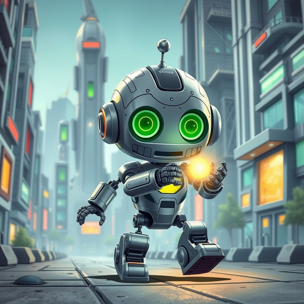 Portada de El pequeño robot y la semilla dorada