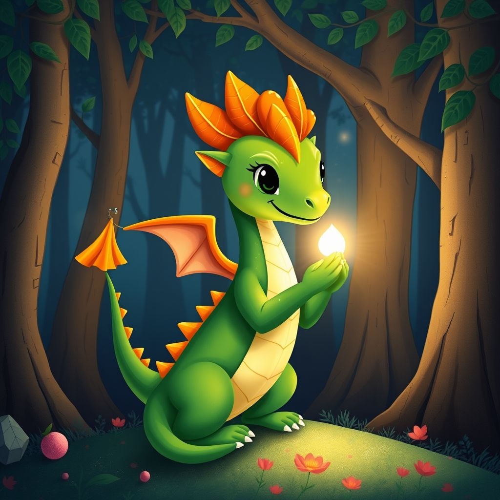 Portada de El pequeño dragón y la semilla de cristal