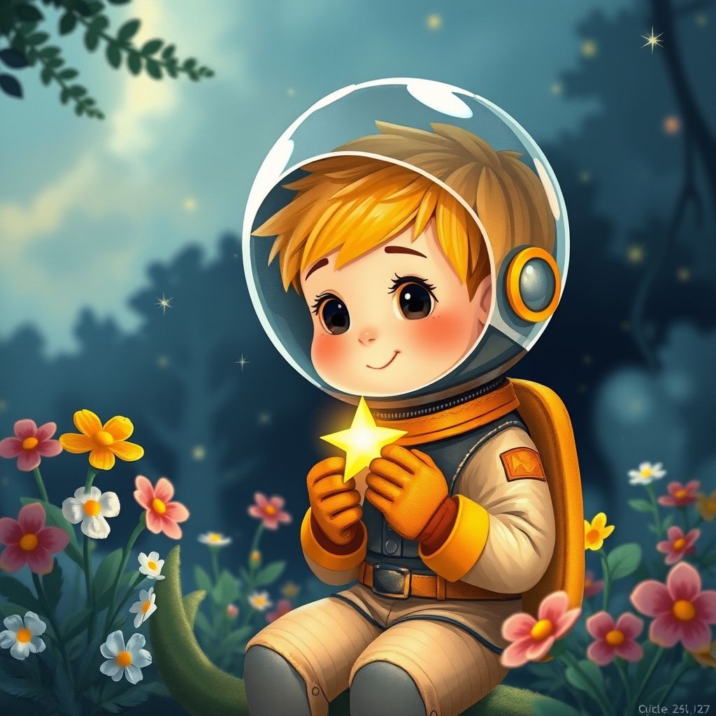 El pequeño astronauta y la estrella perdida
