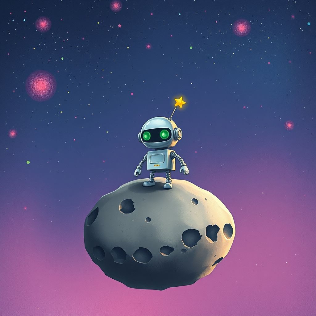 El pequeño robot y la estrella perdida