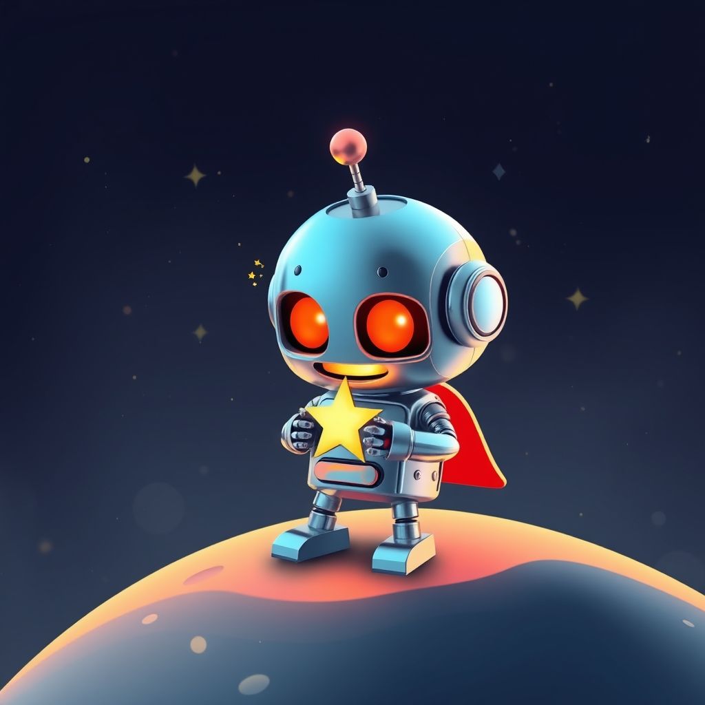 El pequeño robot y la estrella perdida