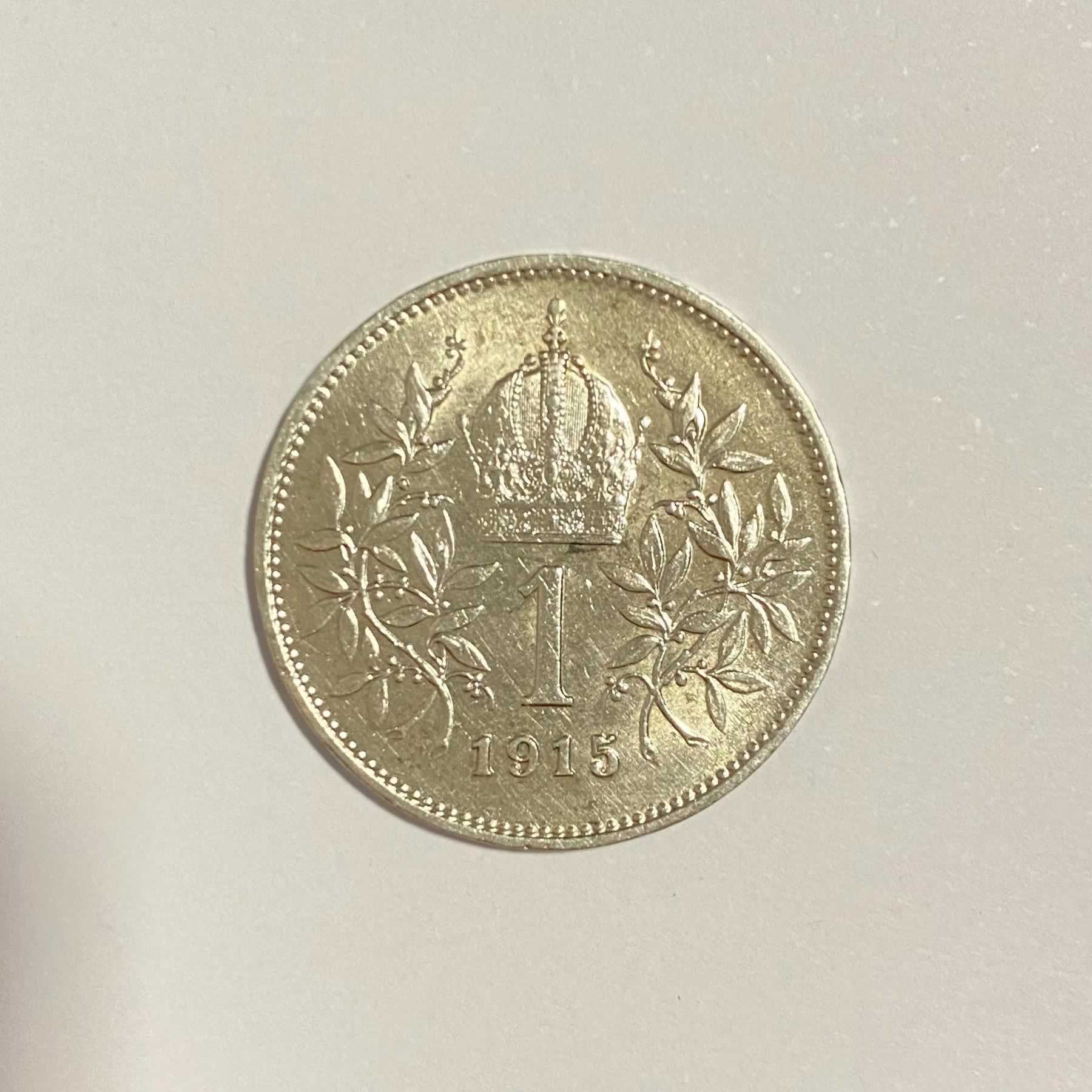 Anverso de 1 Krone, 1915