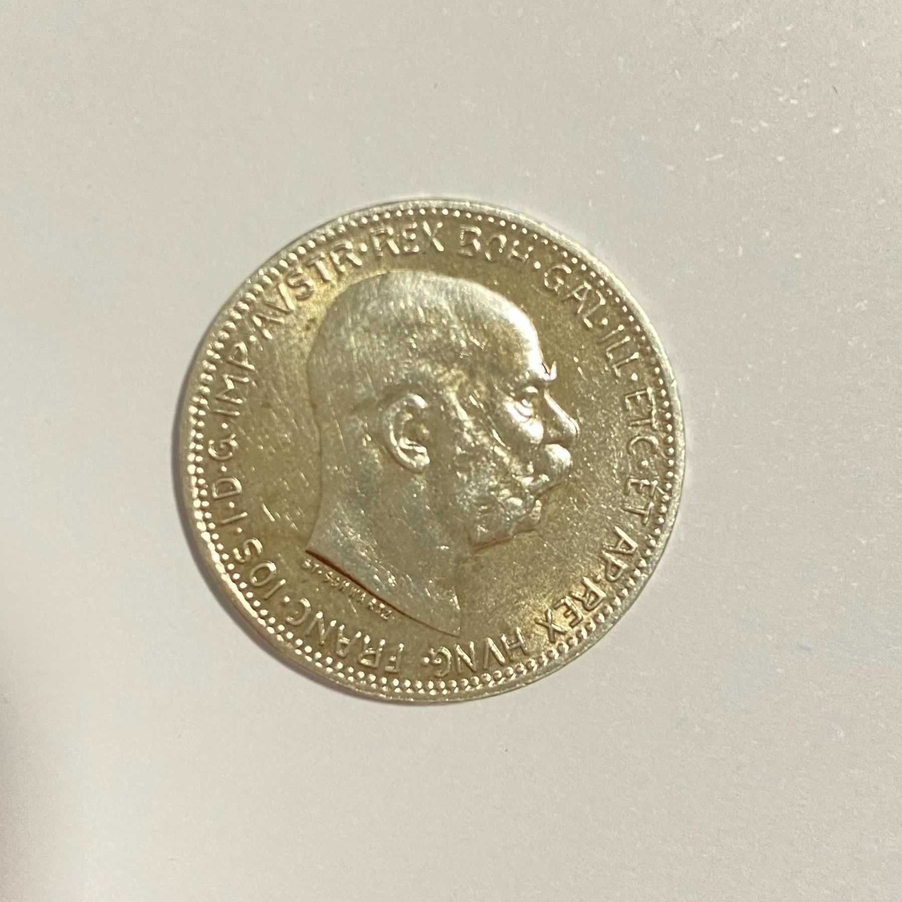 Reverso de 1 Krone, 1915