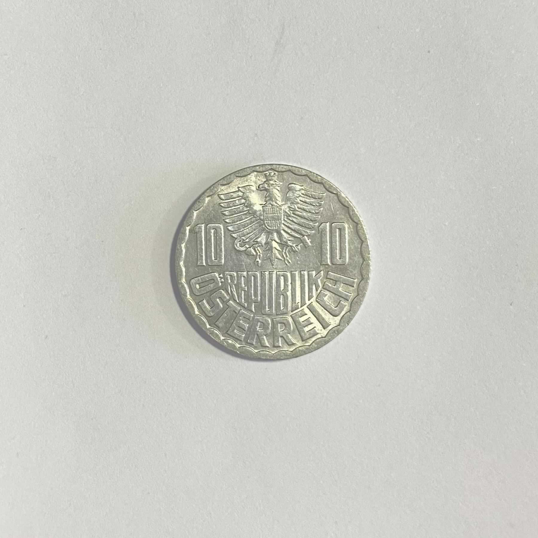 Reverso de 10 Groschen, 1969
