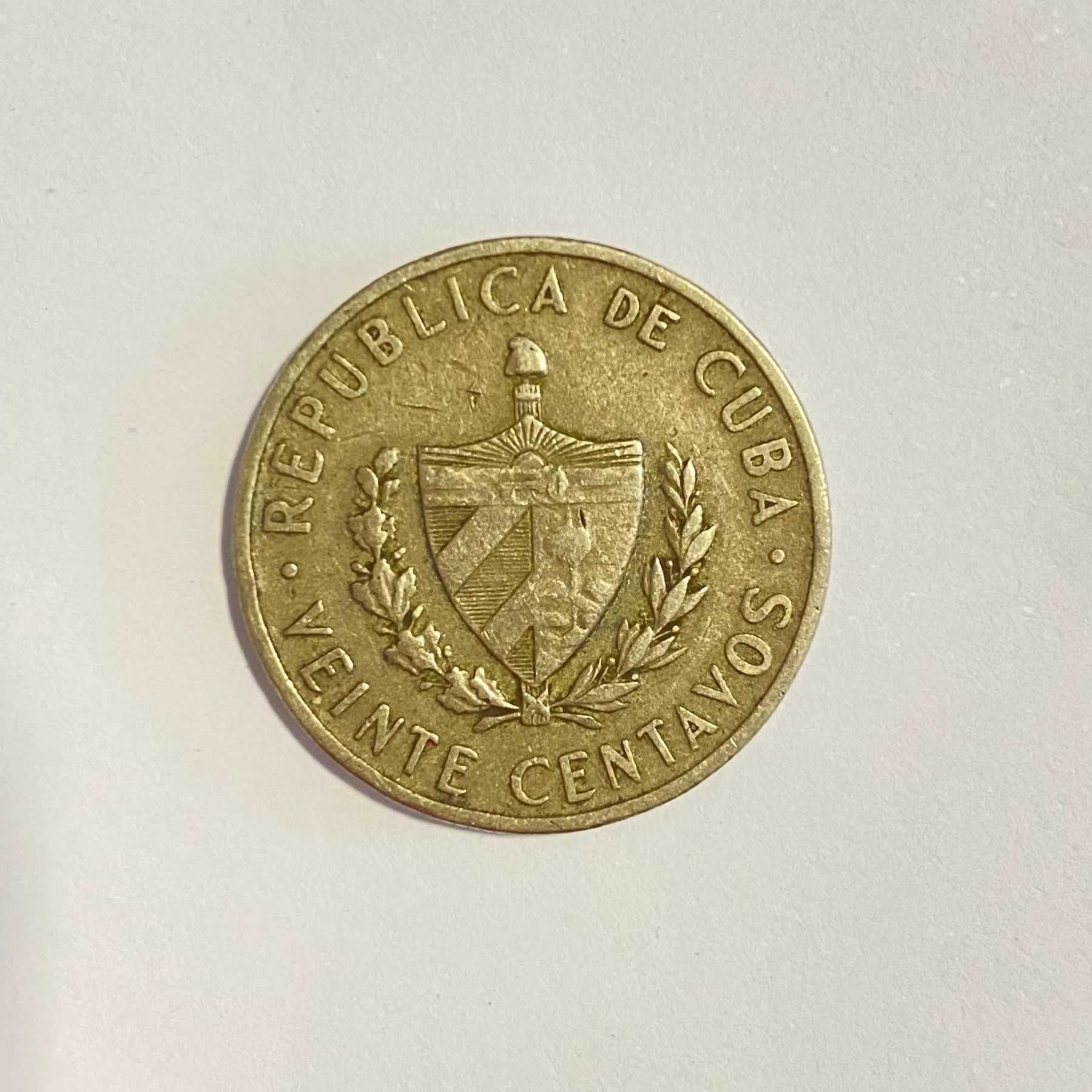 Anverso de 20 Centavos, 1962