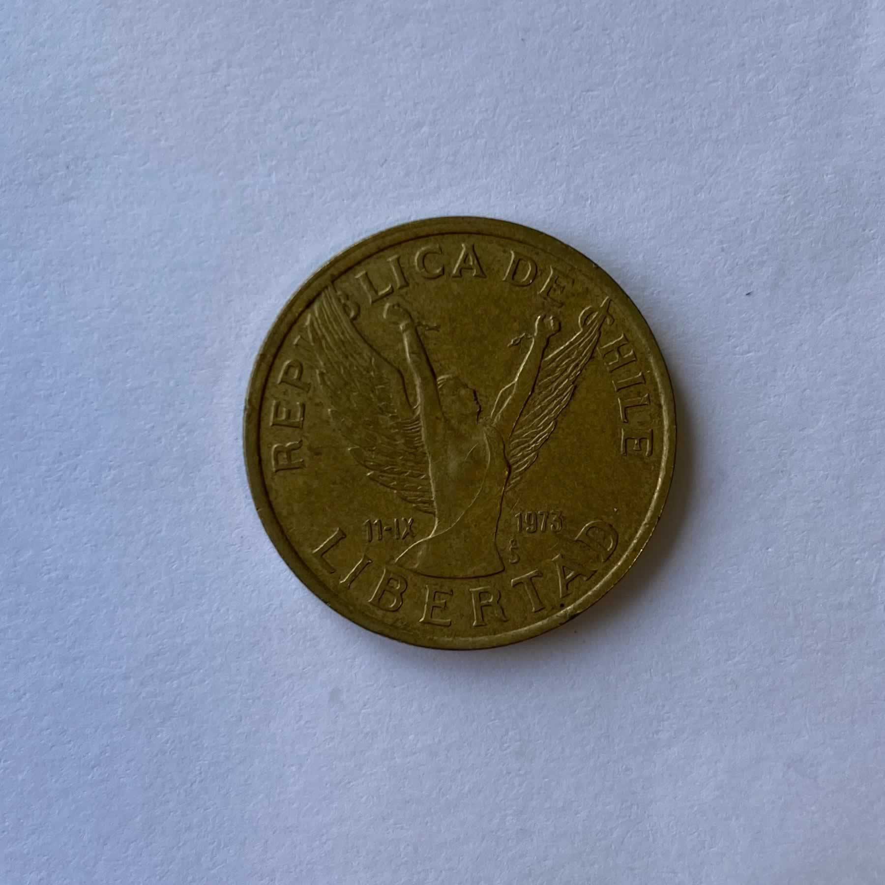 Reverso de 10 Pesos, 1984, Chile · 1975 en adelante