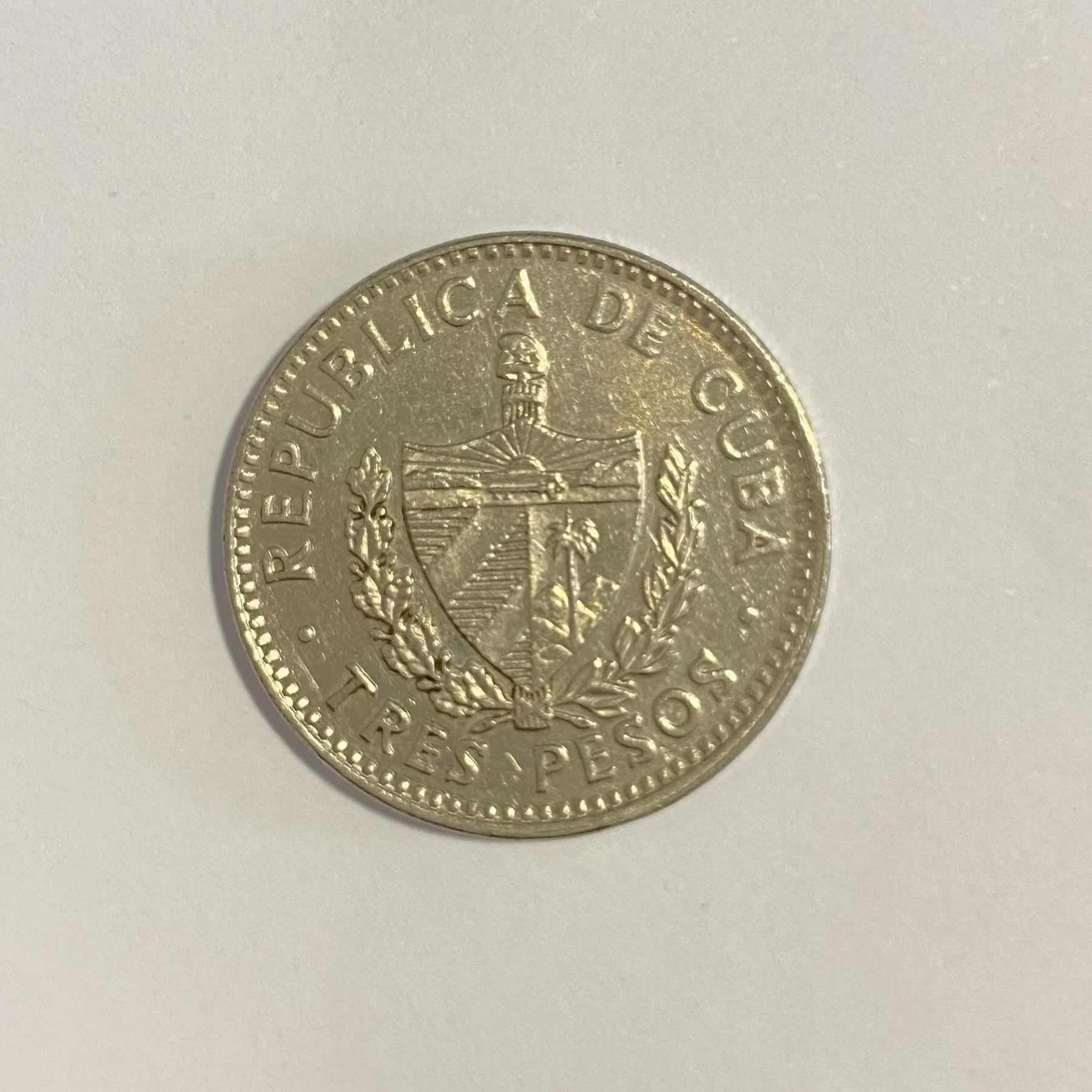Anverso de 3 Pesos, 1995