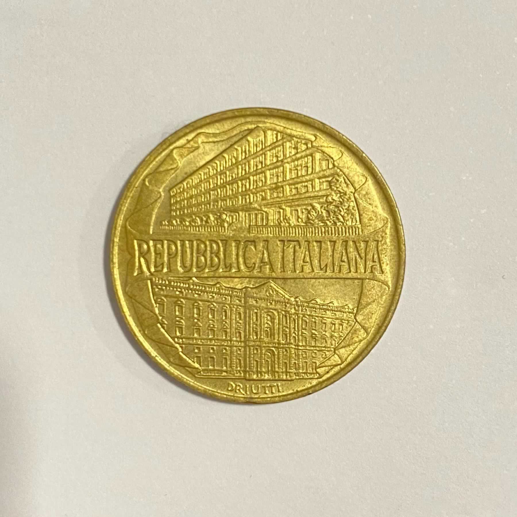 Reverso de 200 Liras, 1996