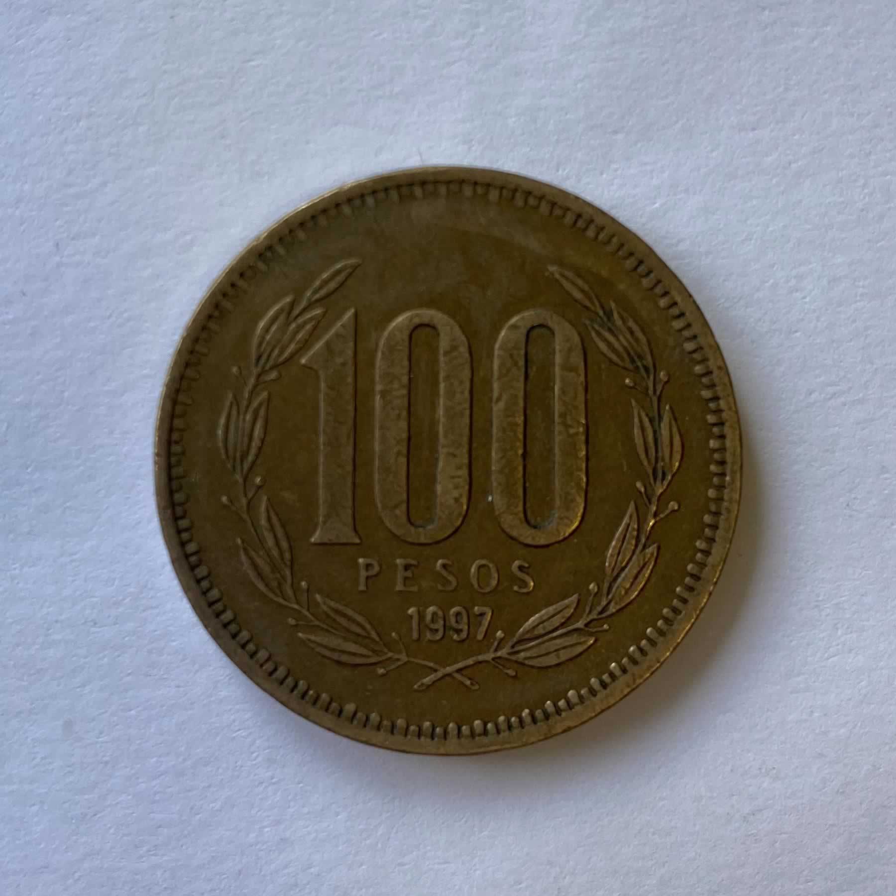 Anverso de 100 Pesos, 1997