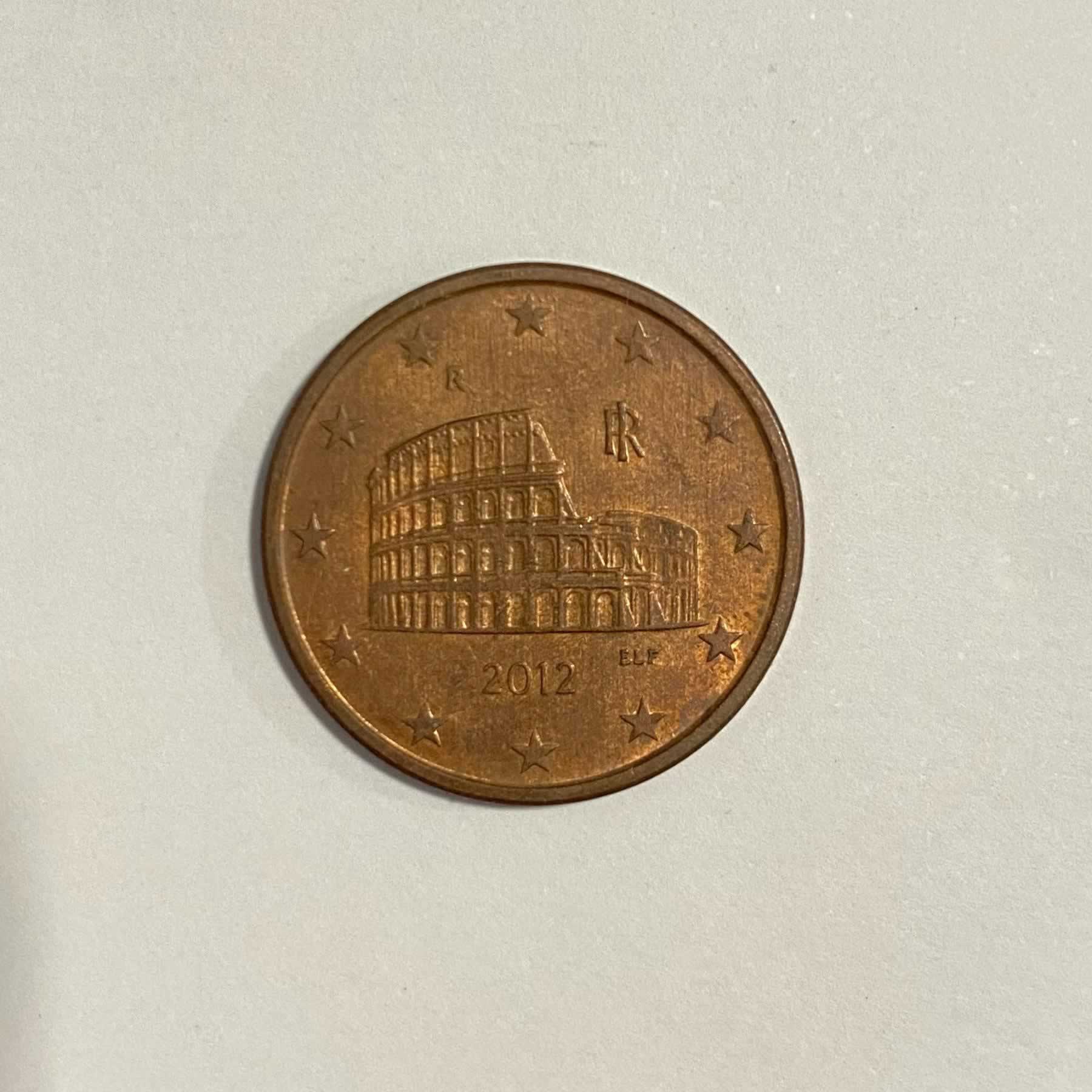 Reverso de 5 Céntimos de Euro, 2002, 2012