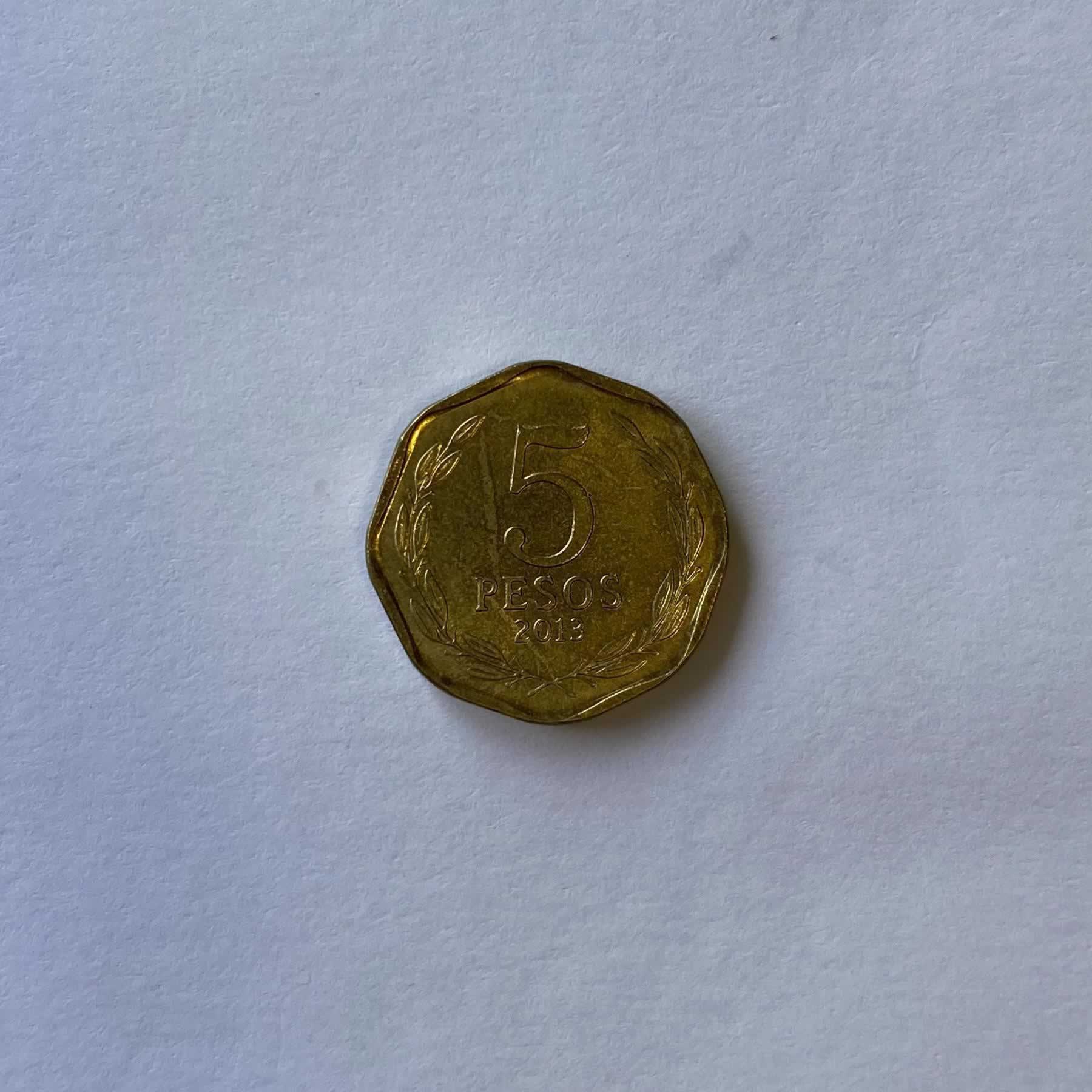 Anverso de 5 Pesos, 2013