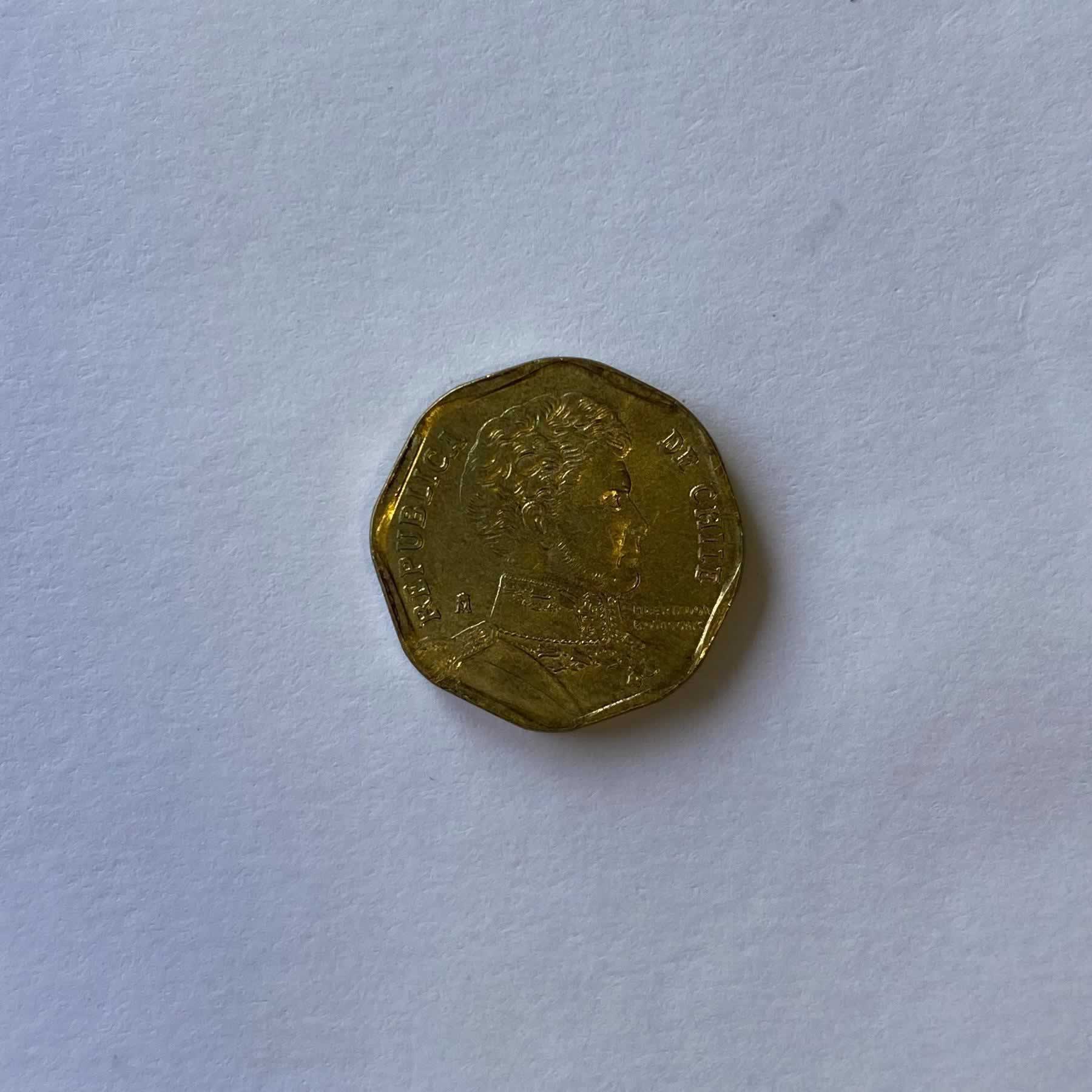 Reverso de 5 Pesos, 2013, Chile · 1975 en adelante