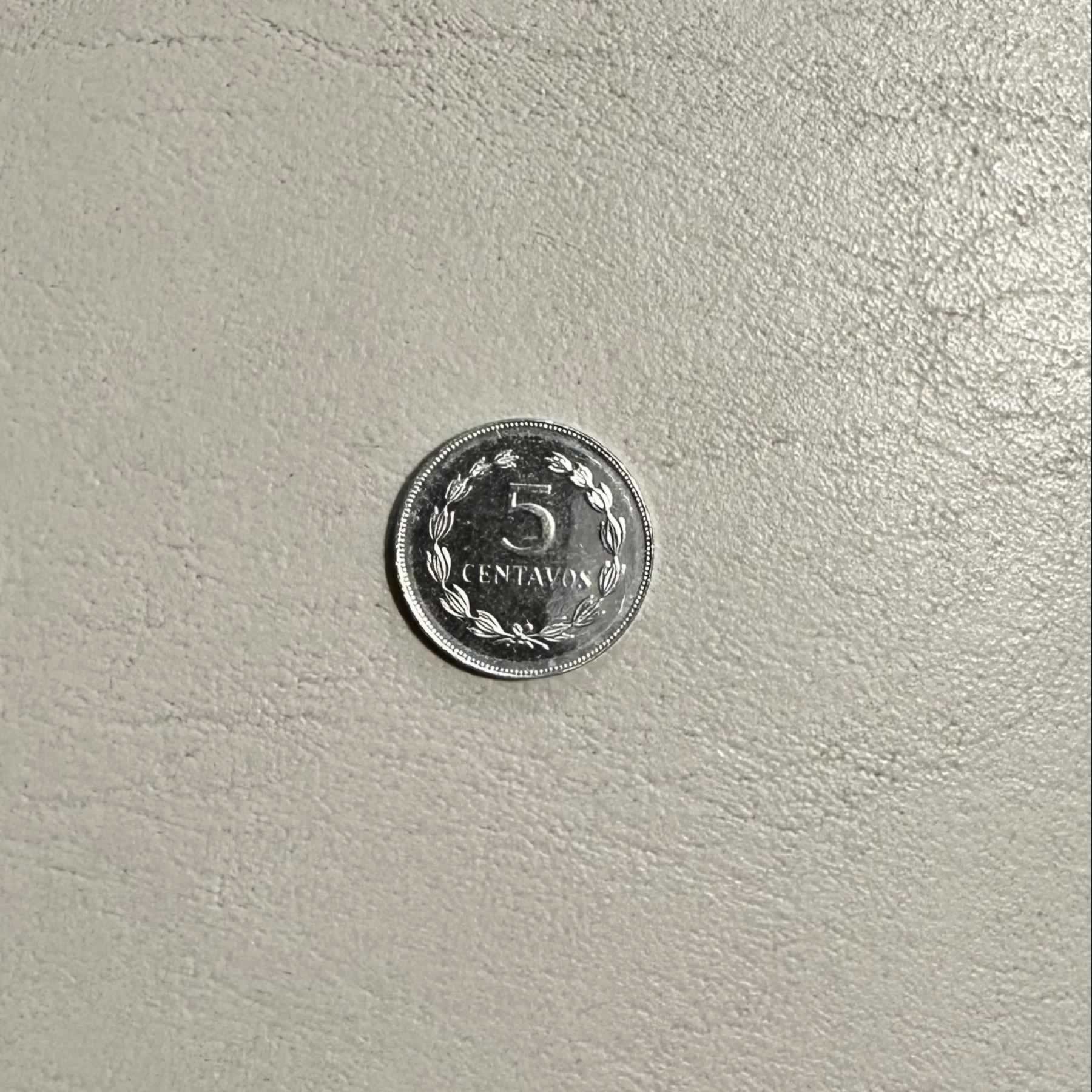 Anverso de 5 Centavos, 1994, El Salvador