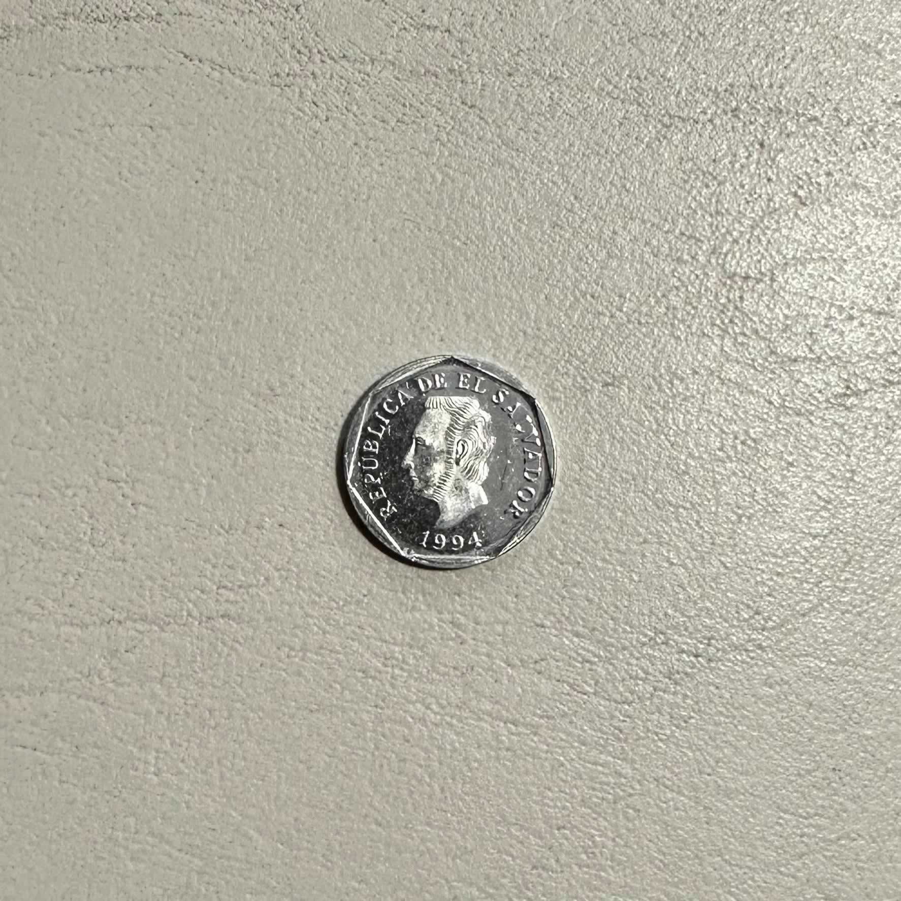 Reverso de 5 Centavos, 1994, El Salvador