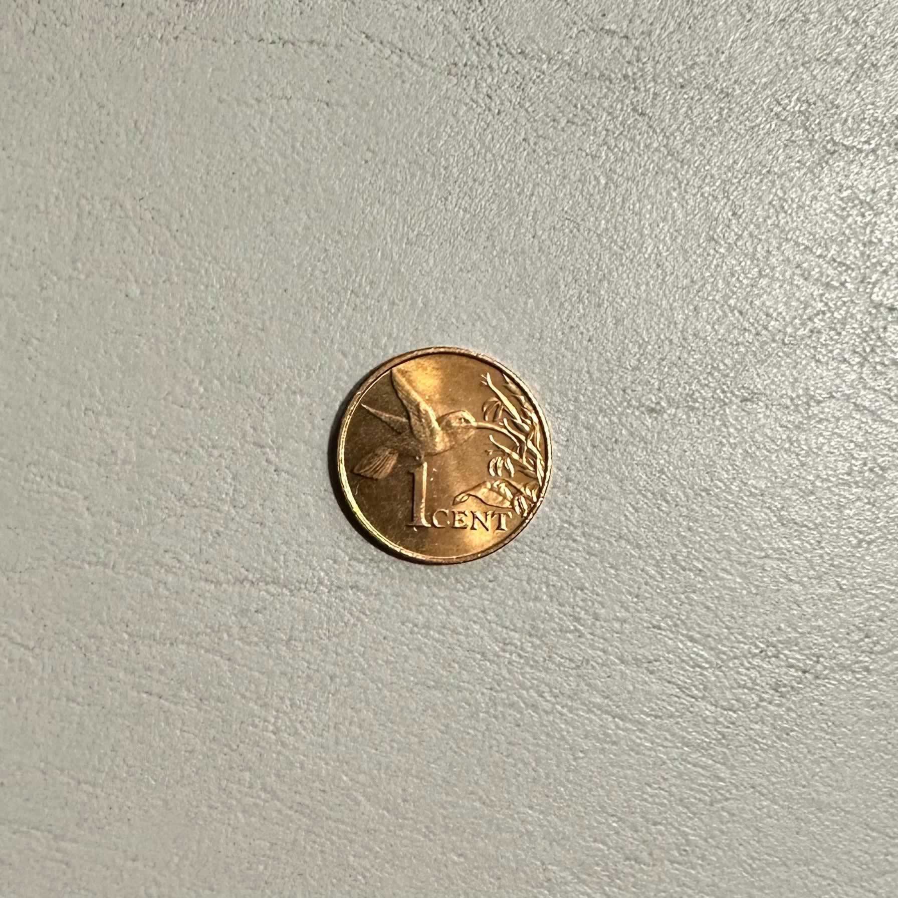 Anverso de 1 Cent, 1999, Trinidad y Tobago