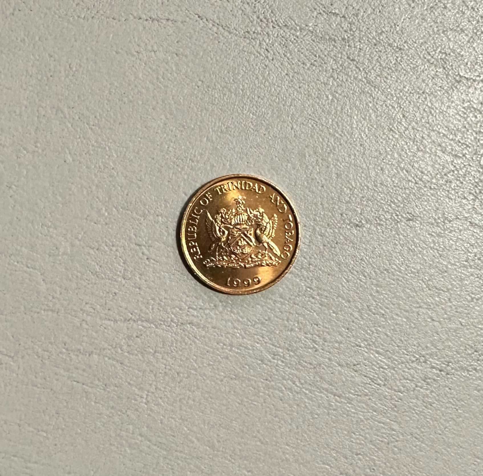 Reverso de 1 Cent, 1999, Trinidad y Tobago