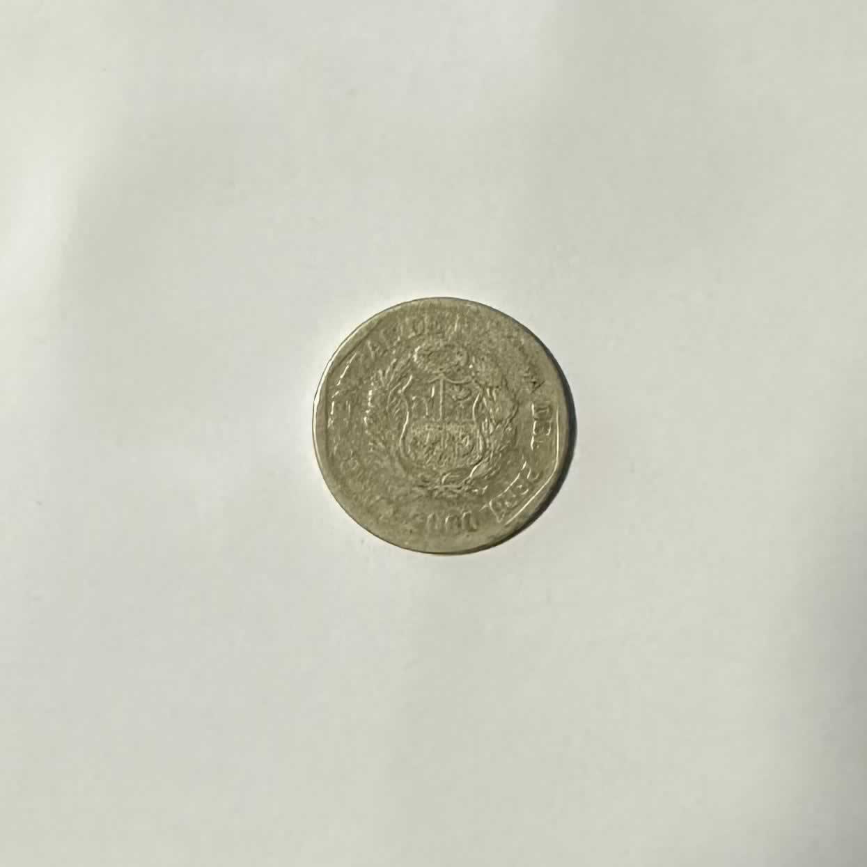 Reverso de 1 Nuevo Sol, 2000