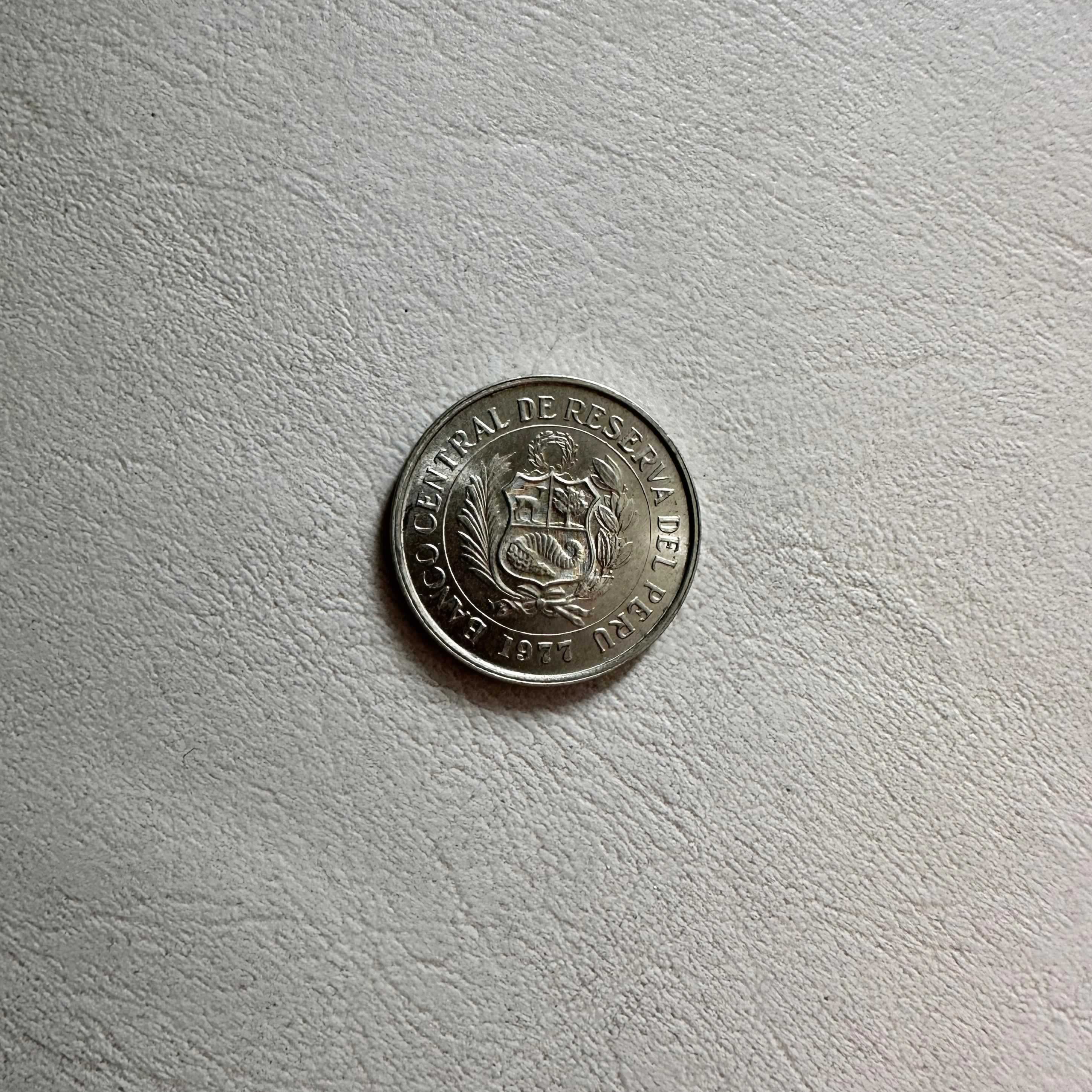 Reverso de 5 Soles, 1977