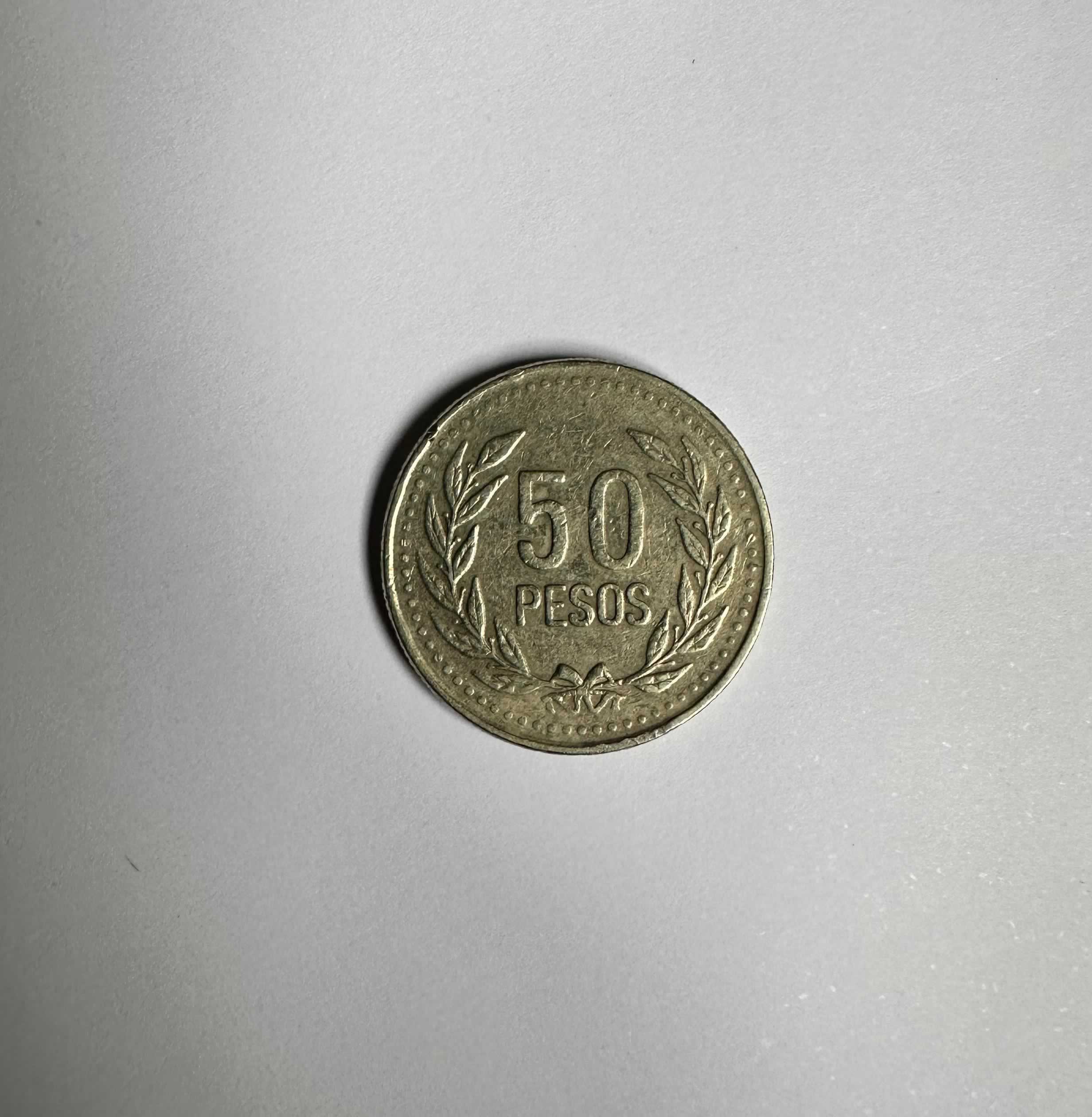 Anverso de 50 Pesos, 2005, Colombia