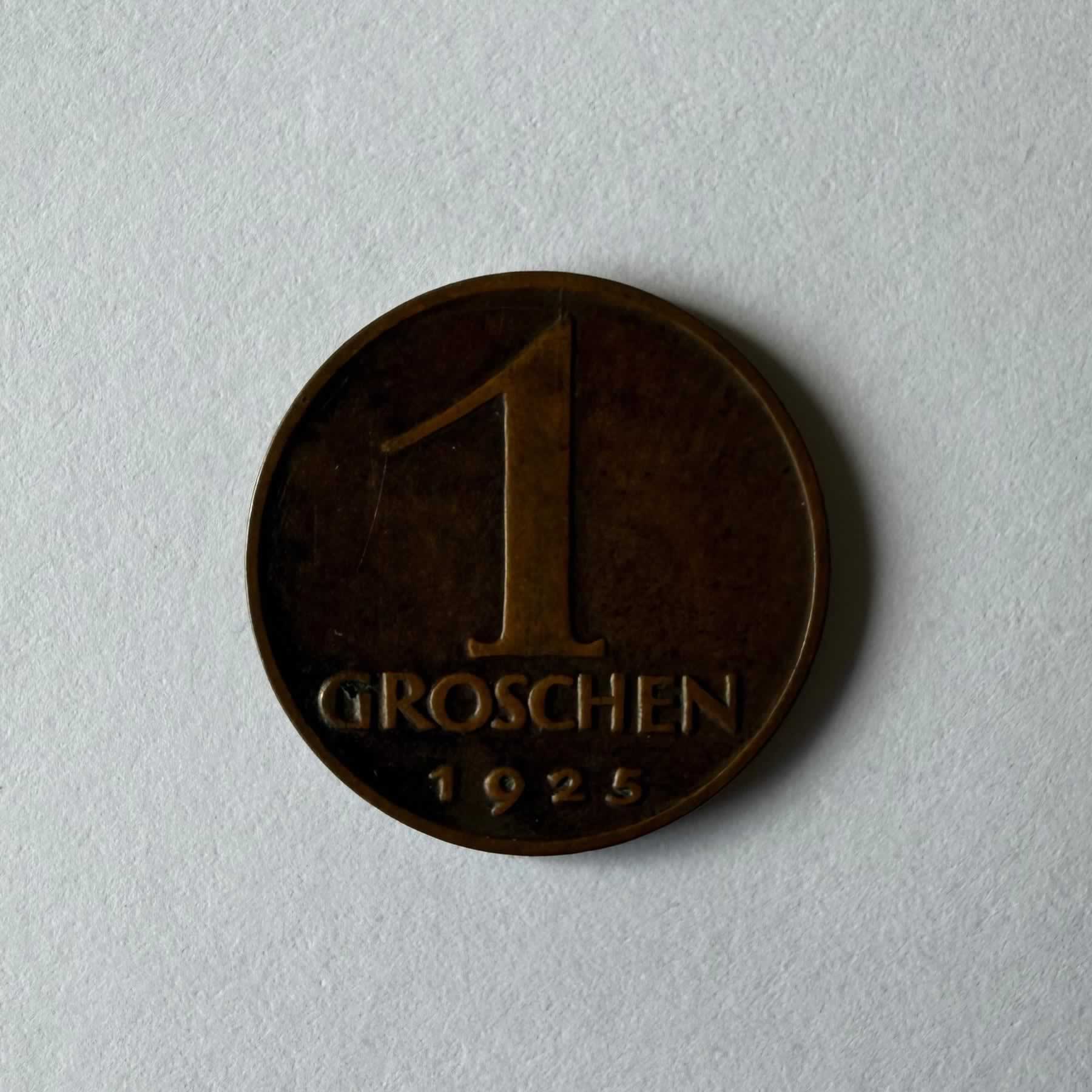 Anverso de 1 Groschen, 1925