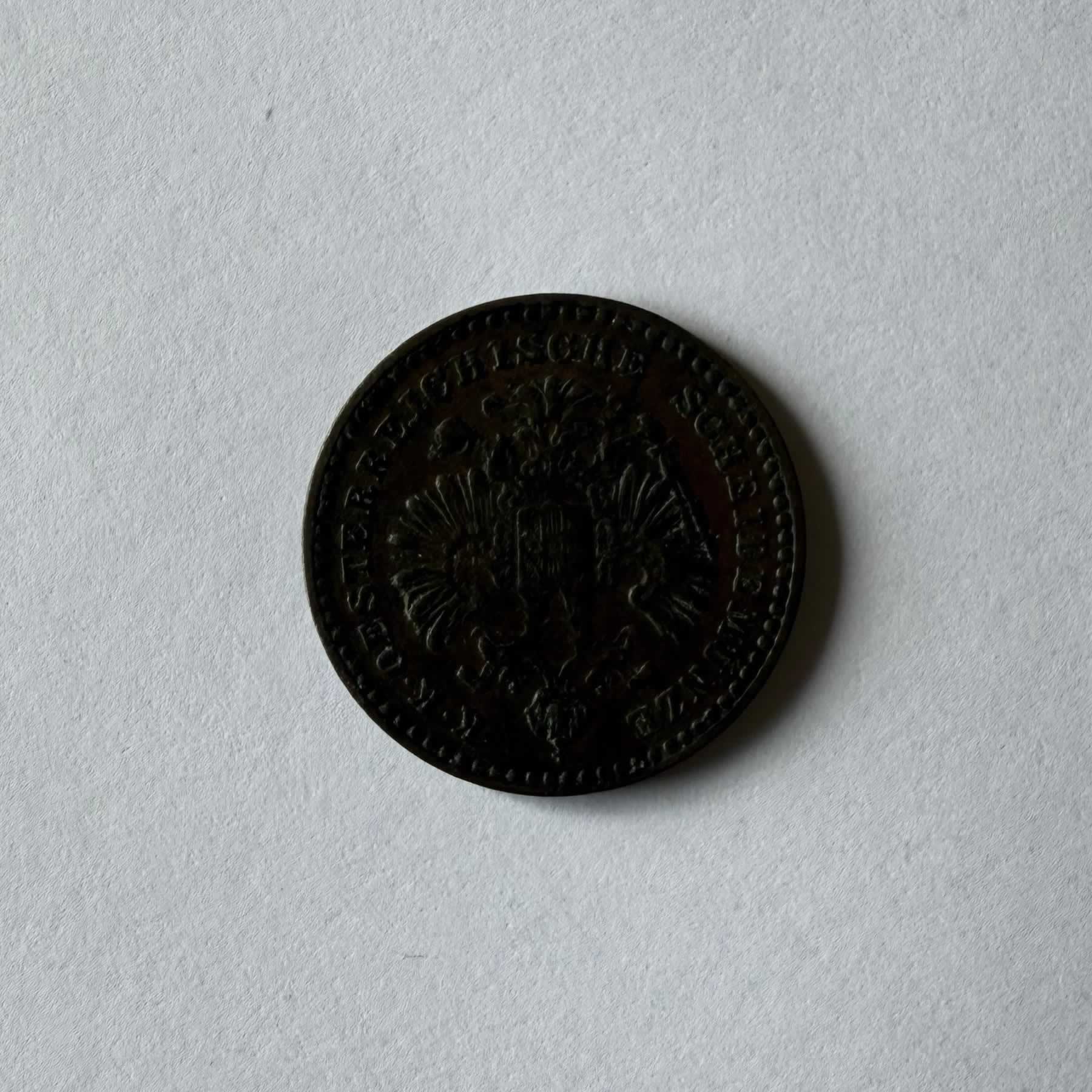 Reverso de 5/10 Kreuzer, 1885
