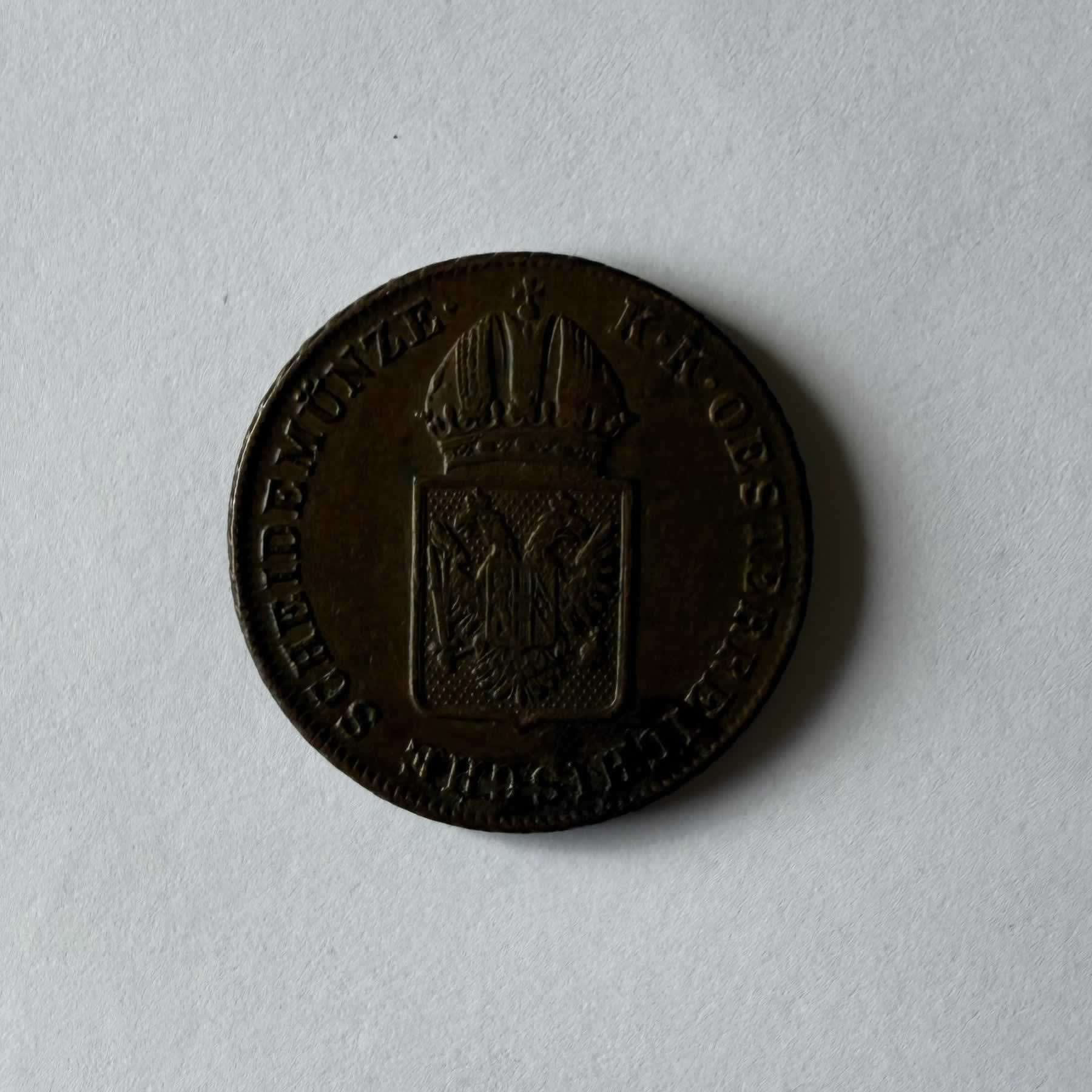 Reverso de 1 Kreuzer, 1816