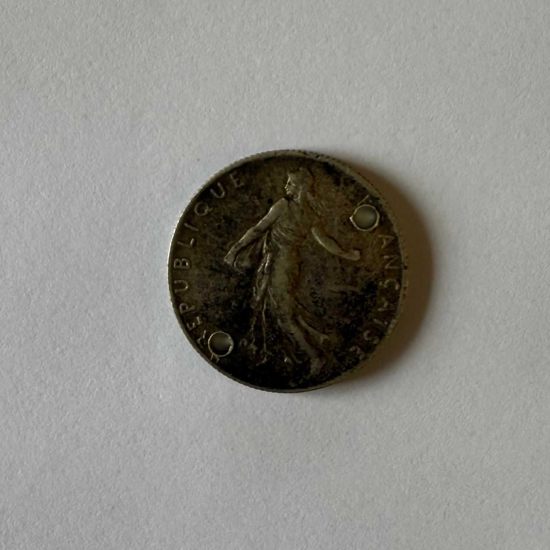 Reverso de 50 Céntimos, 1916, Francia · 3ra. República 1870 - 1941
