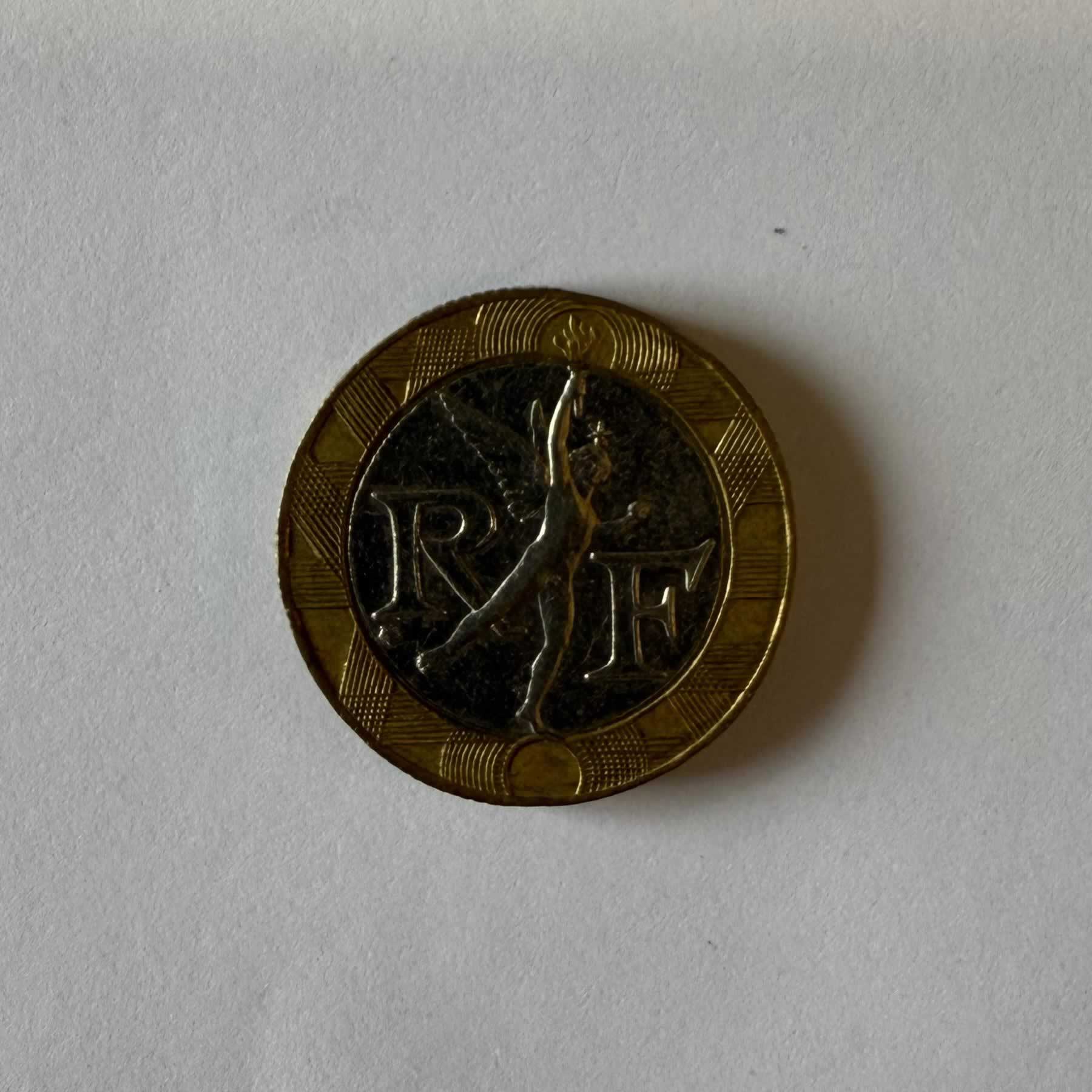 Reverso de 10 Francos, 1991