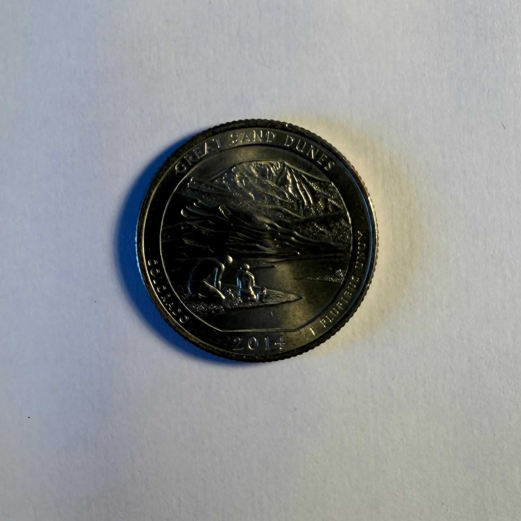 Reverso de 1/4 Dollar, 2014, Estados Unidos
