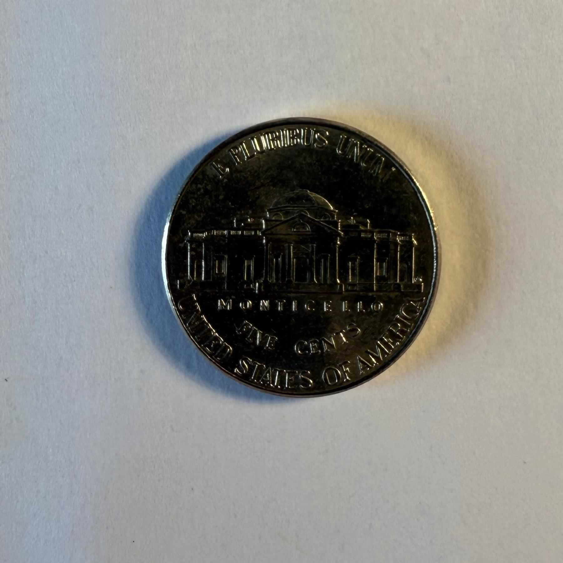 Anverso de 5 Cents, 2007, 2008, 2011, 2012, 2015, 2017, Estados Unidos