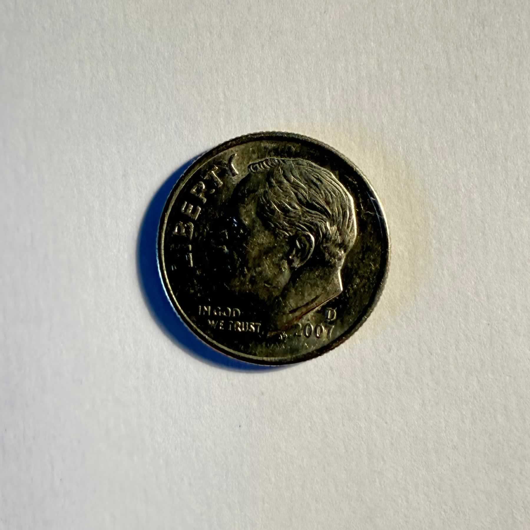 Reverso de 1 Dime, 2002, 2003, 2006, 2007, 2011, 2013, 2015, 2016